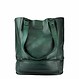 Lorena XL Shopper in Cow Leather – Green