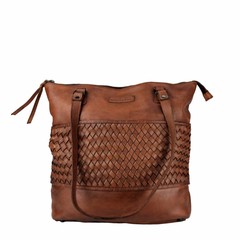 Göteborg Reddish Brown Leather Shopper