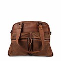 Shopper Henrietta Leder rot-braun