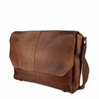 MESSENGER/LAPTOP BAG LOKI leather reddish brown