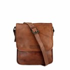 Umhängetasche Maya Leder rot-braun – B-Ware