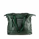 May Shopper in Cow Leather – Green