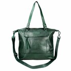 SHOPPER MAY leather green