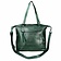 May Green Leather Shopper