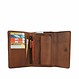 Joni Wallet in Cow Leather – Reddish Brown