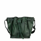 SMALL SHOULDER BAG ELLA leather green