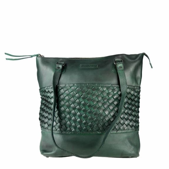 Göteborg Shopper in Cow Leather – Green