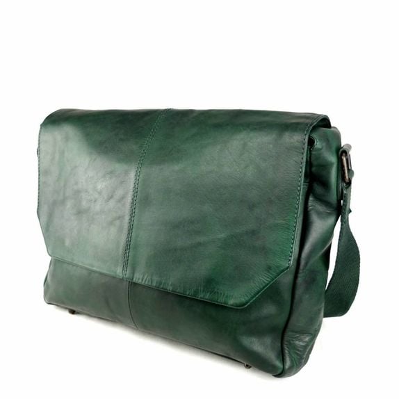 green laptop bag