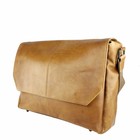 MESSENGER/LAPTOP BAG LOKI leather cognac