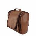 TRAVELBIRD TOILET BAG leather reddish brown