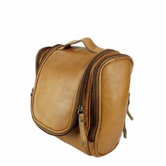 Travelbird Cognac Leather Toiletry Bag
