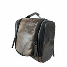 Travelbird Smokey Brown Leather Wash Bag