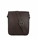 Amber Shoulder Bag in Vegetable-Tanned Leather – Chocolate Brown