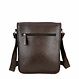 Amber Shoulder Bag in Vegetable-Tanned Leather – Chocolate Brown