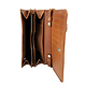 Lily Mini Clutch in Waxed Vegetable-Tanned Leather – Camel
