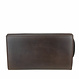Mini Clutch Lily aus gewachstem, pflanzlich gegerbtem Leder – Braun