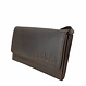 Mini Clutch Lily aus gewachstem, pflanzlich gegerbtem Leder – Braun