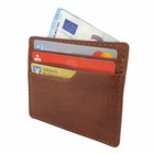 SMALL CARD CASE TALLIN leather reddish brown