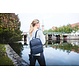 City Rucksack Louisa aus pflanzlich gegerbtem Leder – Blau
