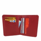 Riga Red Leather Card Holder