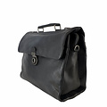 Odin Black Leather Business Bag