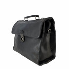 Odin Black Leather Business Bag