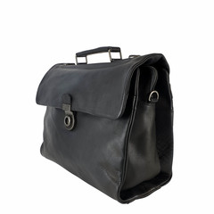 Odin Black Leather Business Bag