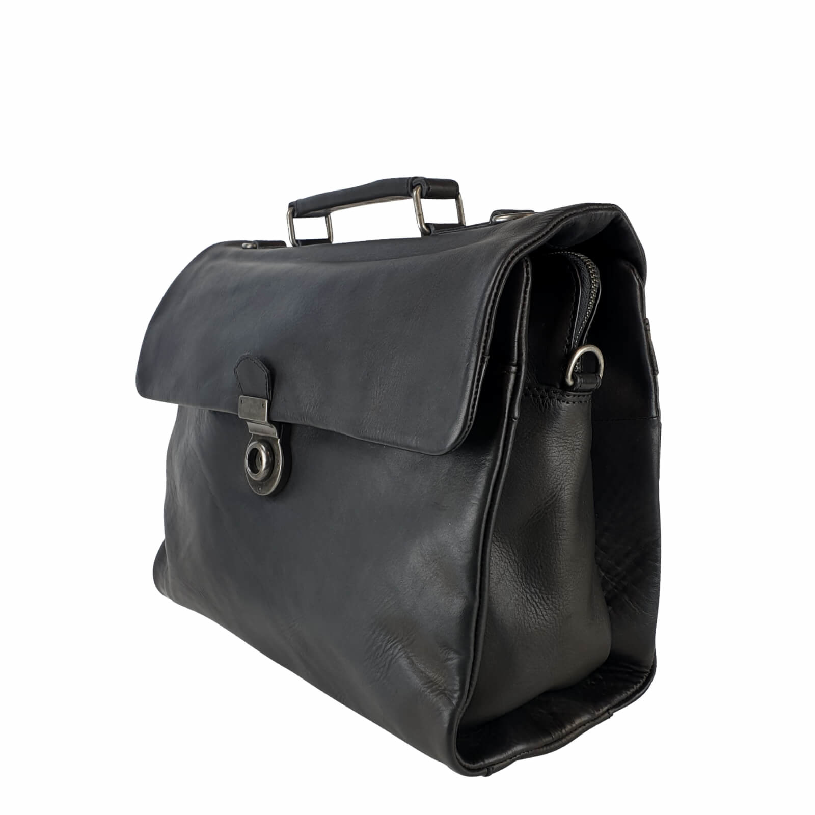 odin large leather briefcase