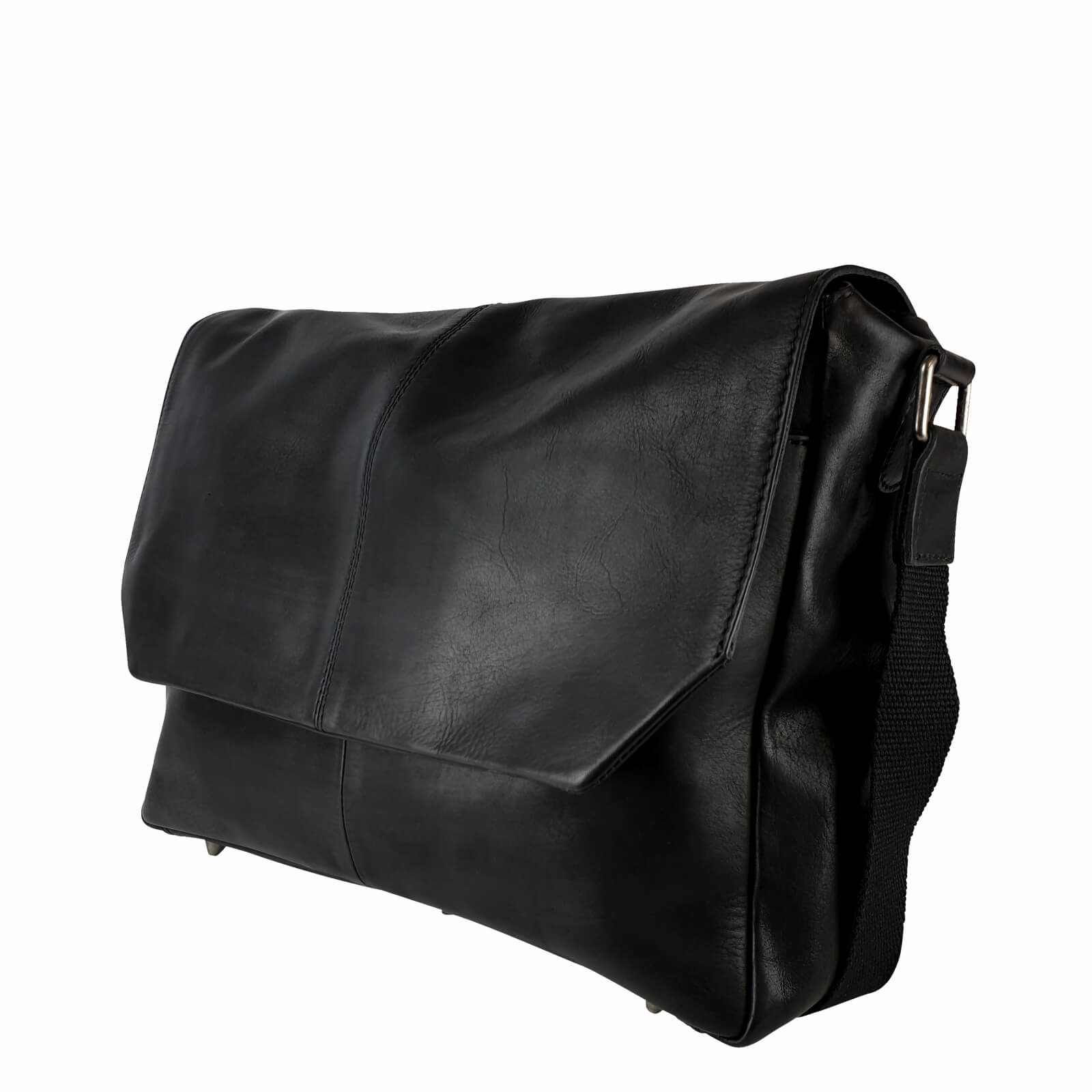 Messenger Laptop Bag Loki Vintage Leather black fairly made