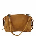 SHOULDER BAG-BOWLING BAG MERYL leather cognac