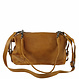 Bowling Bag Meryl aus Rindsleder – Cognac