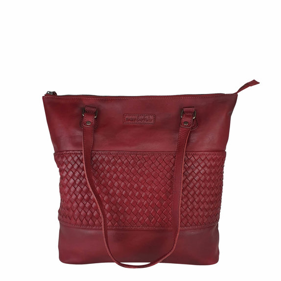 Göteborg Shopper in Cow Leather – Red