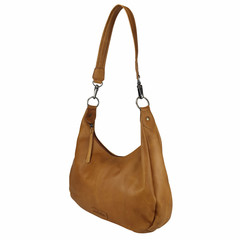 Cathrine Cognac Leather Hobo Bag