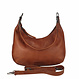 Shopper Hobo Bag Cathrine aus Vollrindsleder – Rot-Braun