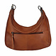 Shopper Hobo Bag Cathrine aus Vollrindsleder – Rot-Braun