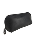 SMALL MAKE-UP BAG LONA leather black