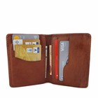 CARD CASE RIGA leather reddish-brown