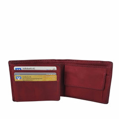 SMALL WALLET KOPENHAGEN leather red