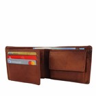 SMALL WALLET KOPENHAGEN leather reddish brown