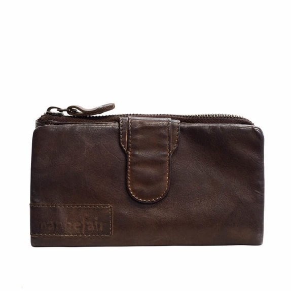 Elisa Women's Wallet in Cow Leather – Chocolate Brown