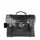 Aktentasche Laptoptasche Winston Leder grün-schwarz