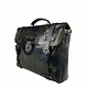 Aktentasche & Laptoptasche Winston aus Vollrindsleder – Grün-Schwarz