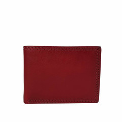 MINI WALLET MALMÖ leather red