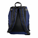 Athena Laptop Backpack in Recycled PET Fabric & Leather – Blue