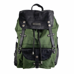 Rucksack Athena recyceltes PET & Leder olive