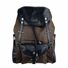 Rucksack Athena recyceltes PET & Leder braun