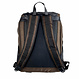 Athena Laptop Backpack in Recycled PET Fabric & Leather – Brown