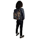 Athena Laptop Backpack in Recycled PET Fabric & Leather – Brown