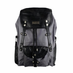 Athena Recycled PET & Leather Backpack Grey
