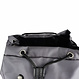 Athena Laptop Backpack in Recycled PET Fabric & Leather – Grey